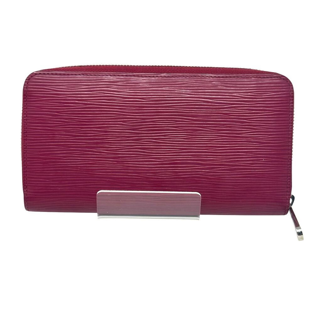 Louis Vuitton LV Epi Leather Zippy Long Wallet Burgundy